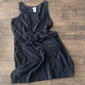 H&M black tank top dress with elastic waist. Size M